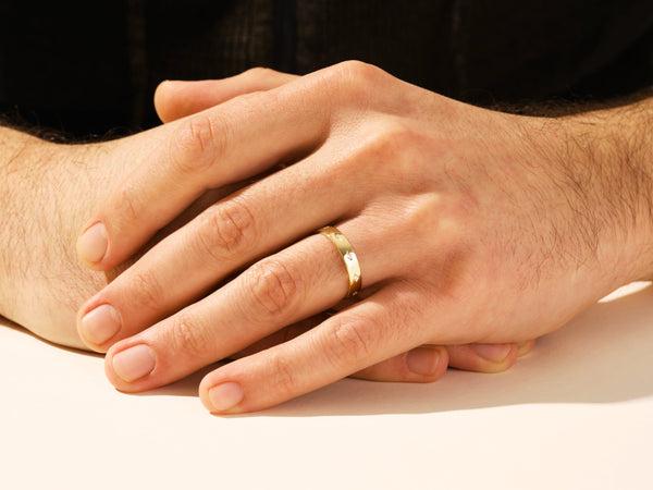 4mm Slit-Bezel Set Eternity Men's Engagement Ring (0.20 CT TW)