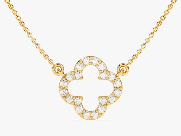 Lucky Clover Diamond Mother's Necklace