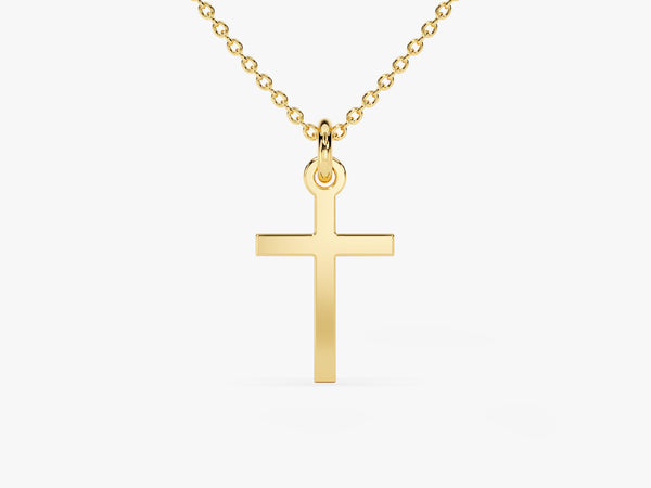 Cross Necklace in 14k Solid Gold