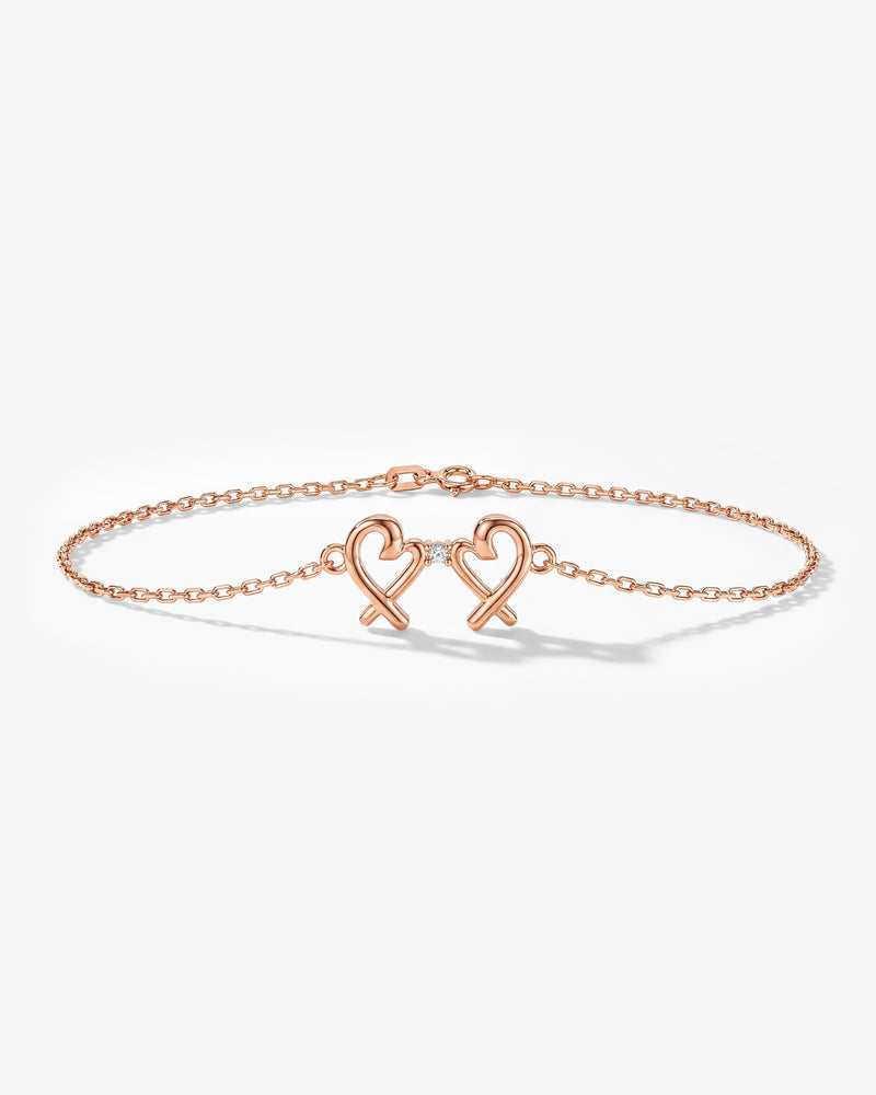 Double Heart Bracelet