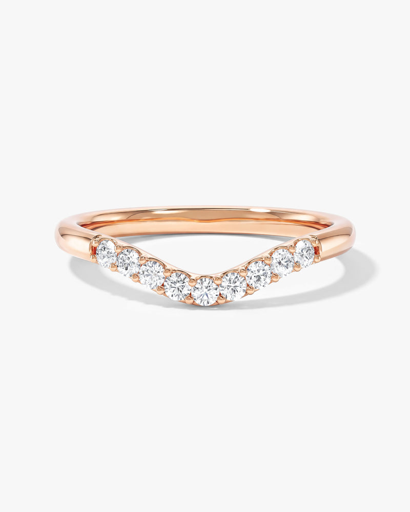 U-Curved Wedding Band