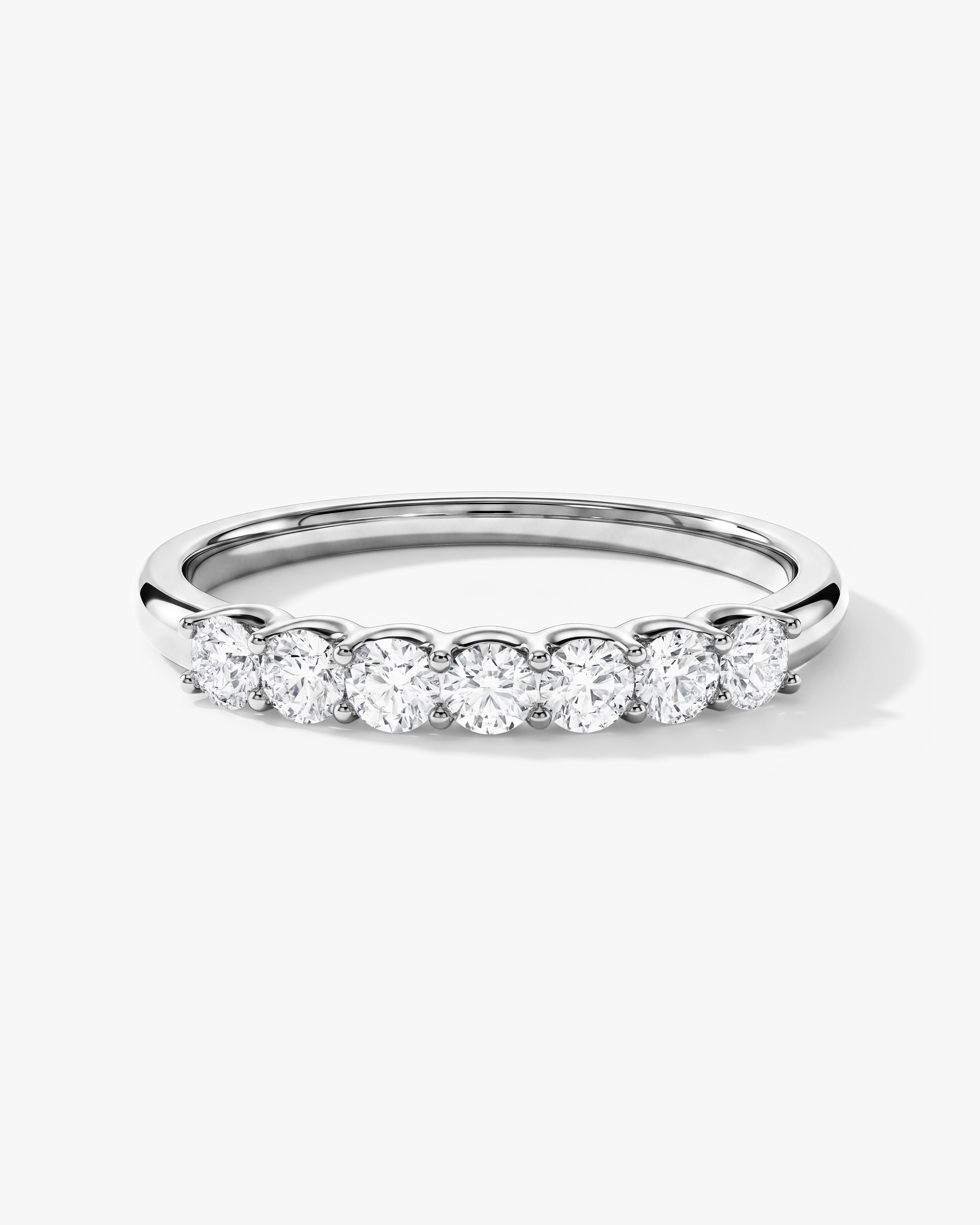 U-Prong Seven Stone Anniversary Band (0.35 CT TW)