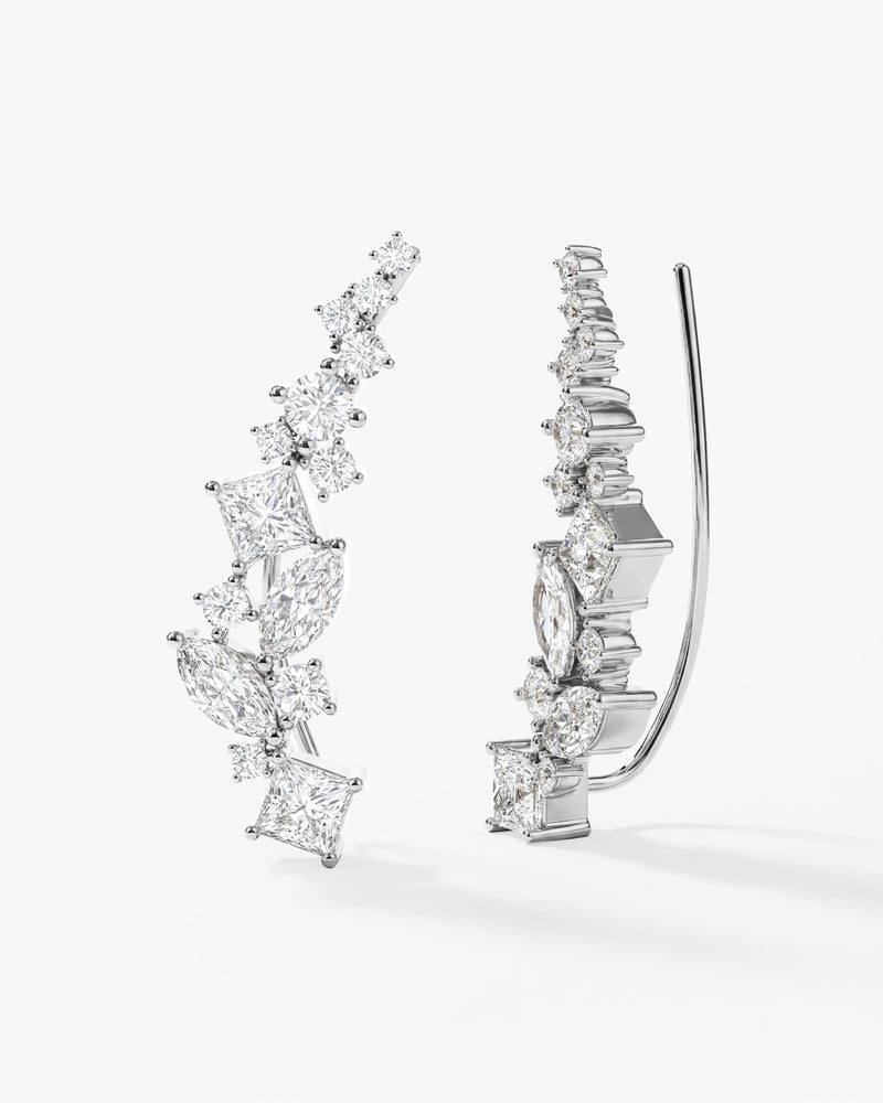 Curved Climber Earrings