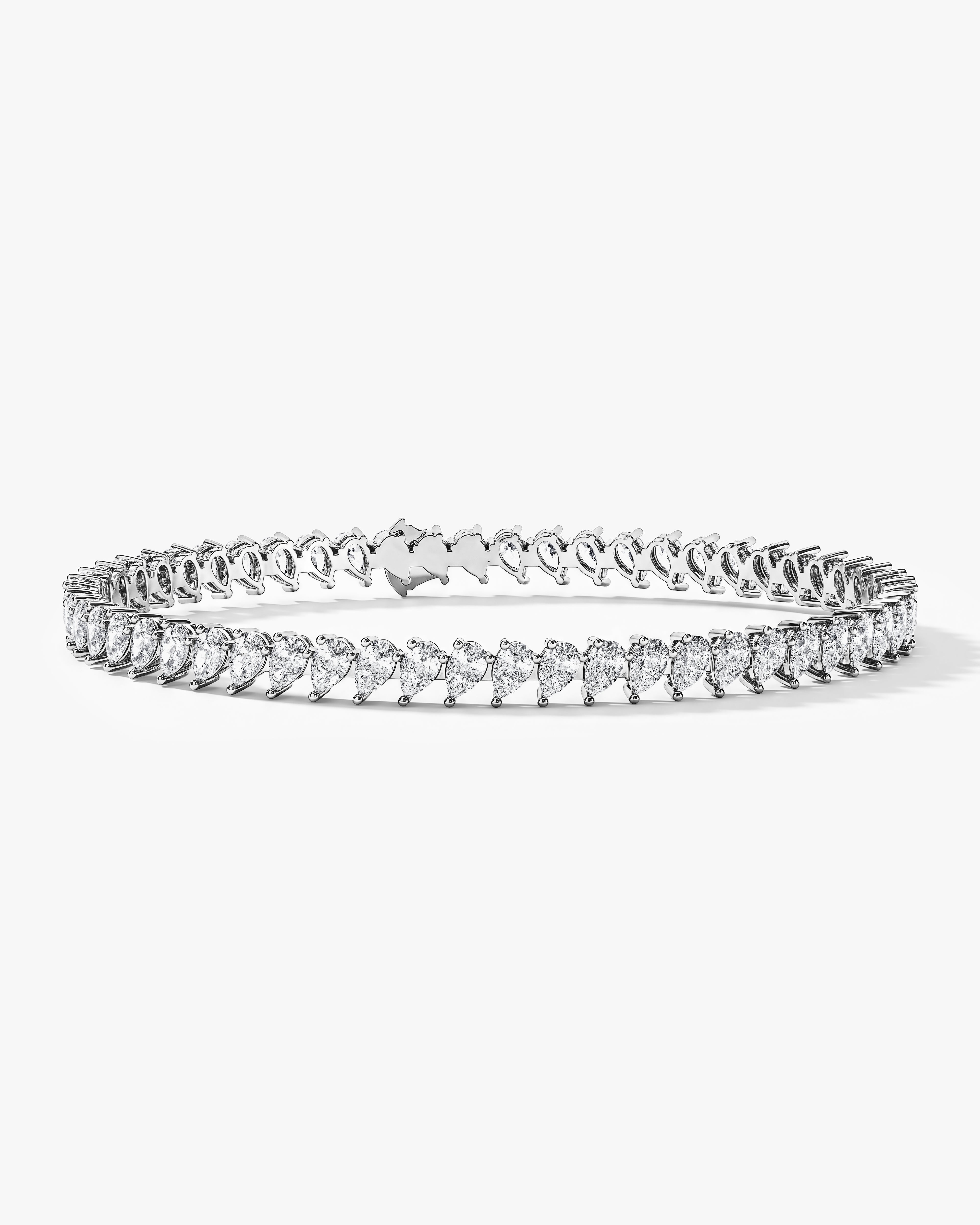 Pear Cut Lab Diamond Tennis Bracelet