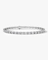 Emerald Cut Lab Diamond Tennis Bracelet