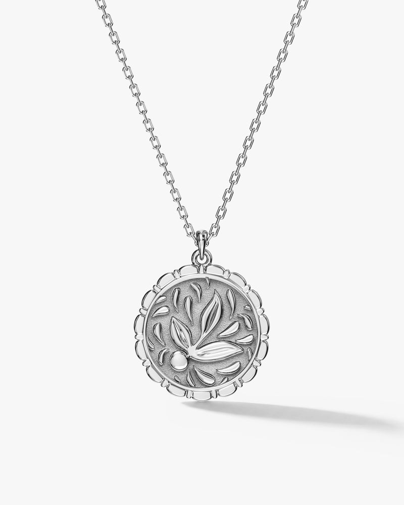 Leaf Coin Necklace
