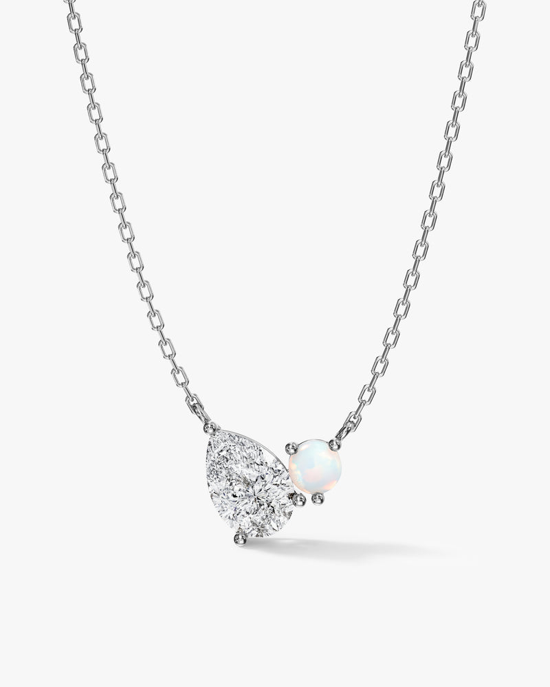 Pear & Opal Necklace