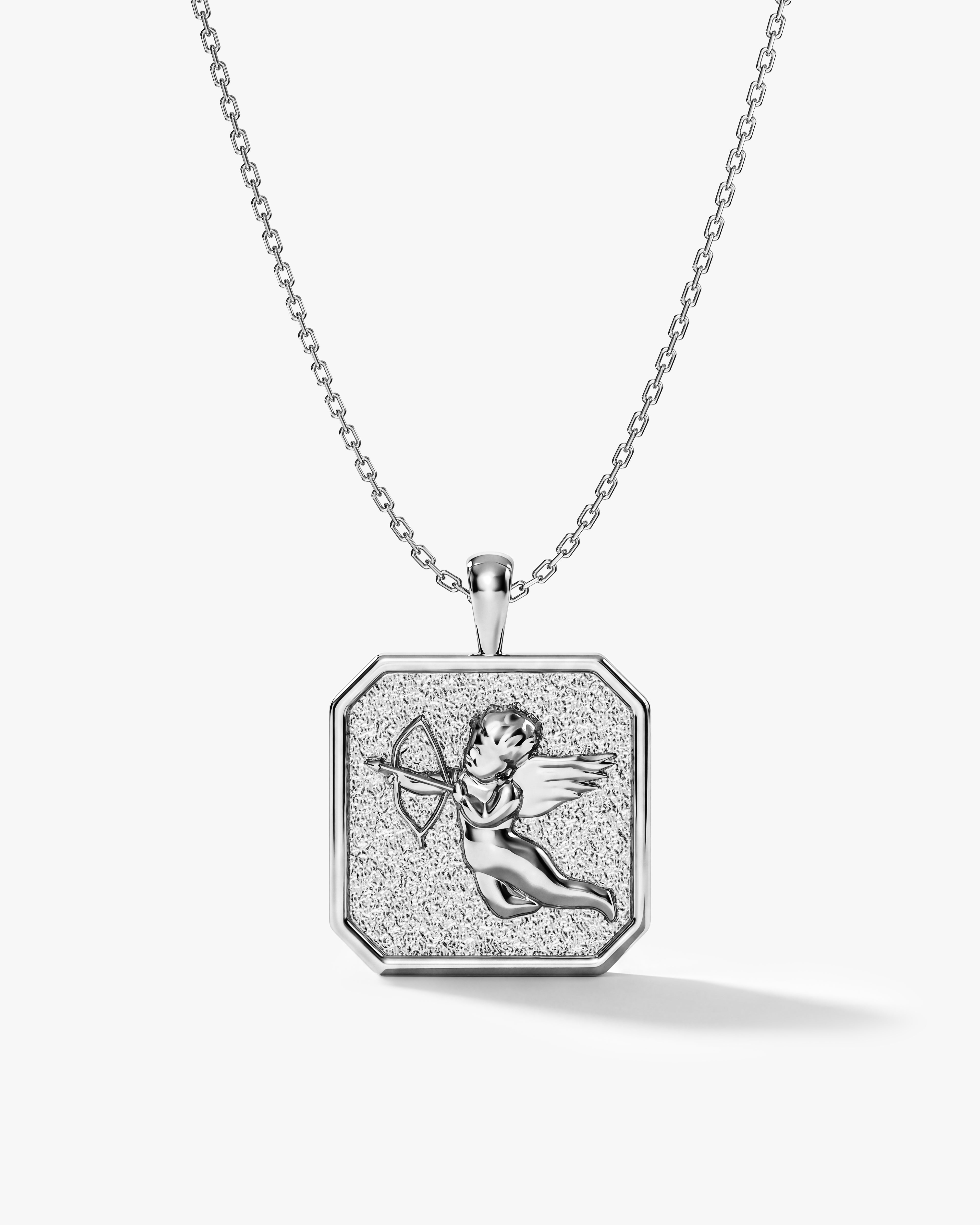Cupid Pendant Necklace - Gold Vermeil