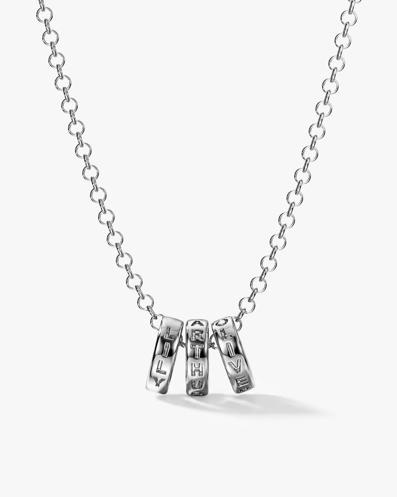 Men's Family Necklace - Gold Vermeil