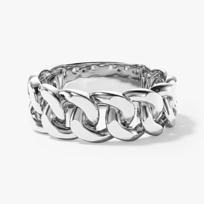 14k Gold 8.0mm Chain Ring