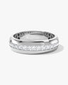 Horizontal Row Men's Wedding Band