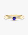 Bezel Set Round Birthstone Ring