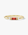 Baguette Cut Birthstone Ring