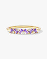 Baguette and Round Cut Birthstone Ring