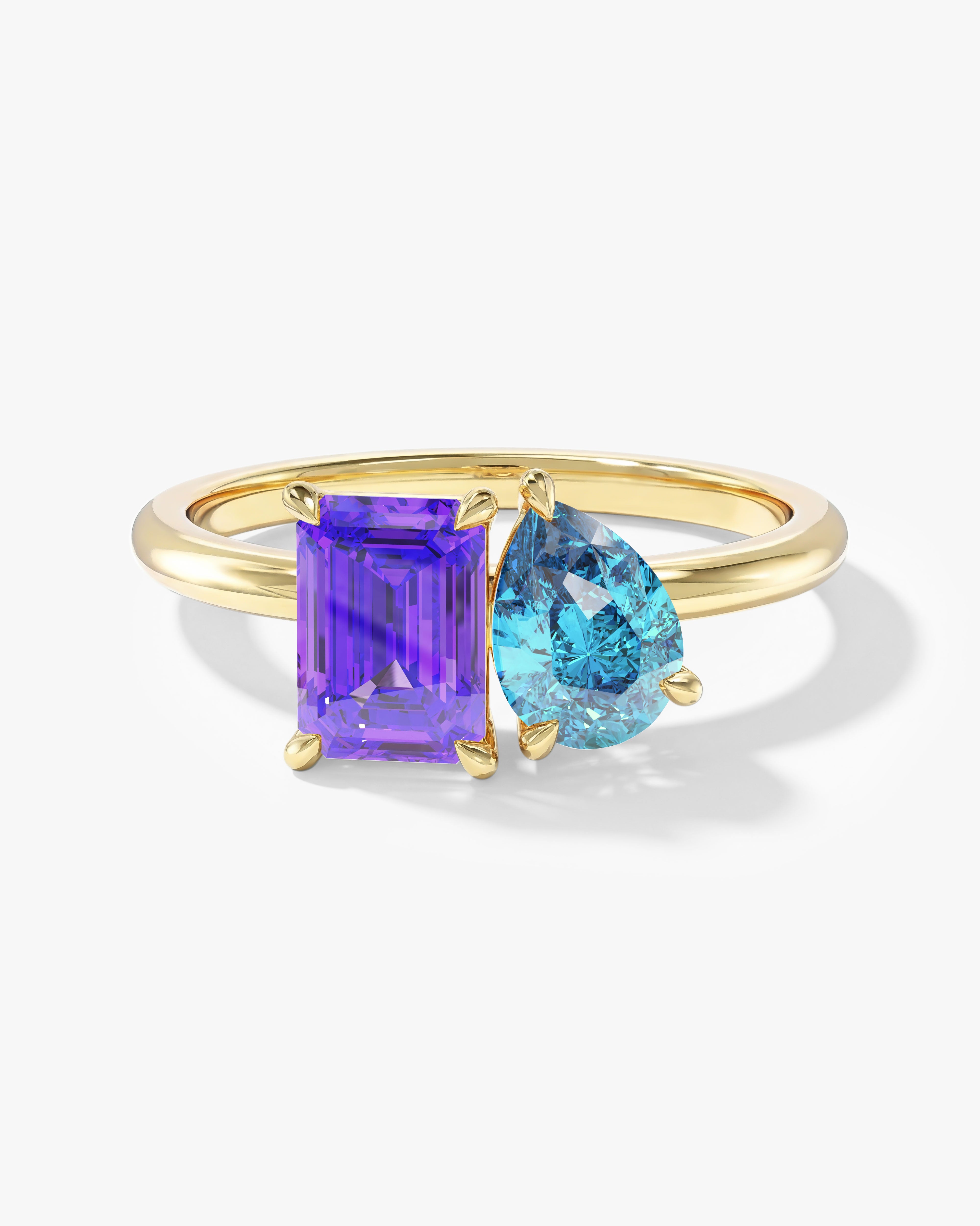 Toi et Moi Birthstone Ring