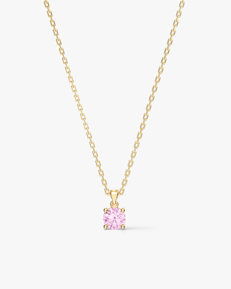 Prong Set Round Cut Solitaire Pendant (1.00 CT)