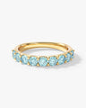 Bold Half Eternity Birthstone Ring
