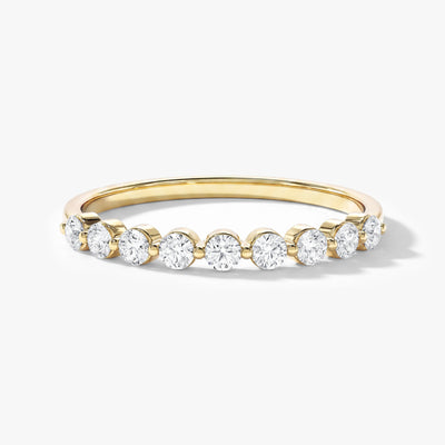 Floating Nine Stone Anniversary Band (0.45 CT TW)