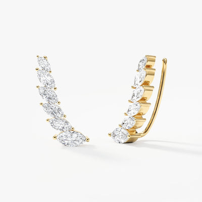 Marquise Climber Earrings