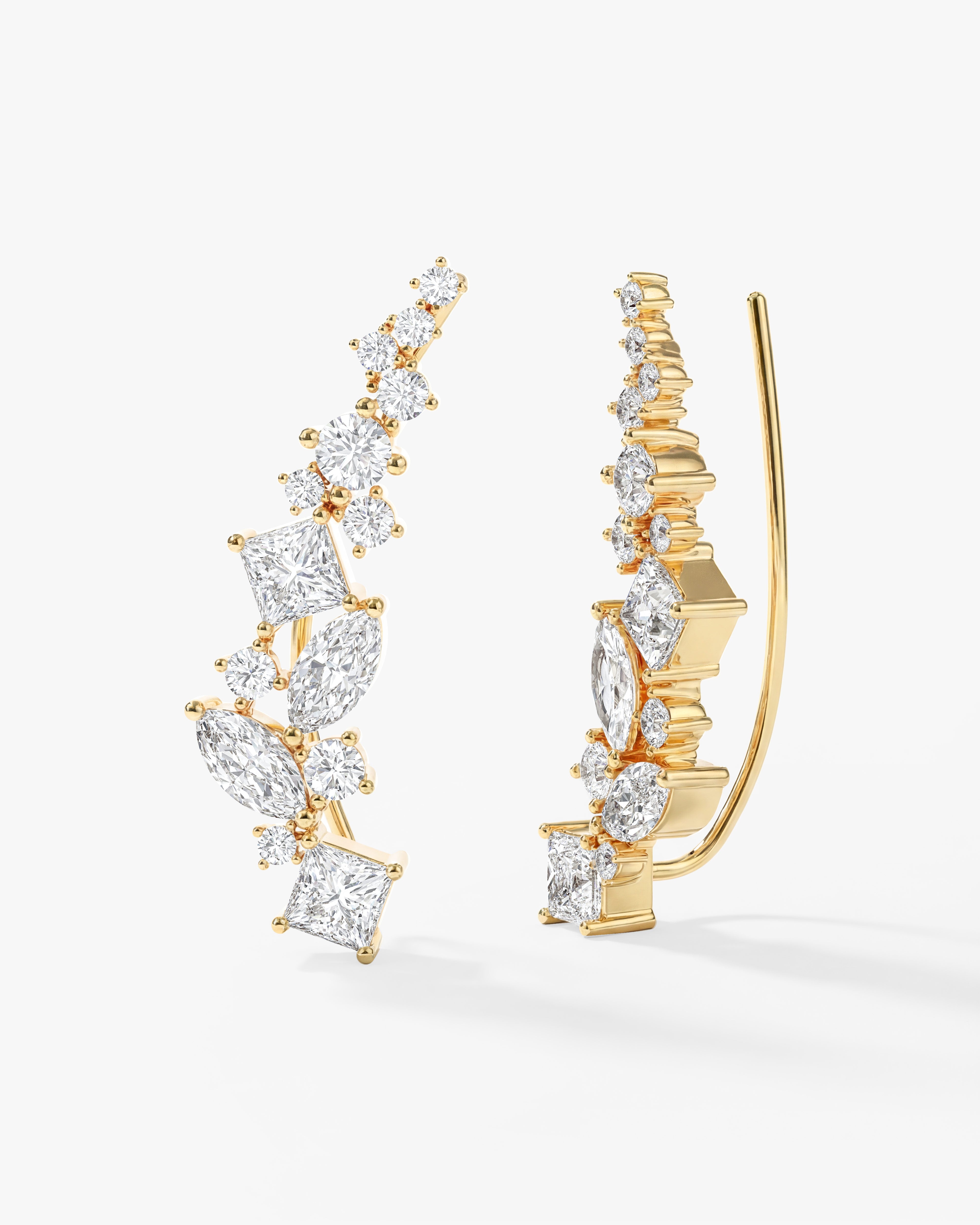 Curved Climber Earrings