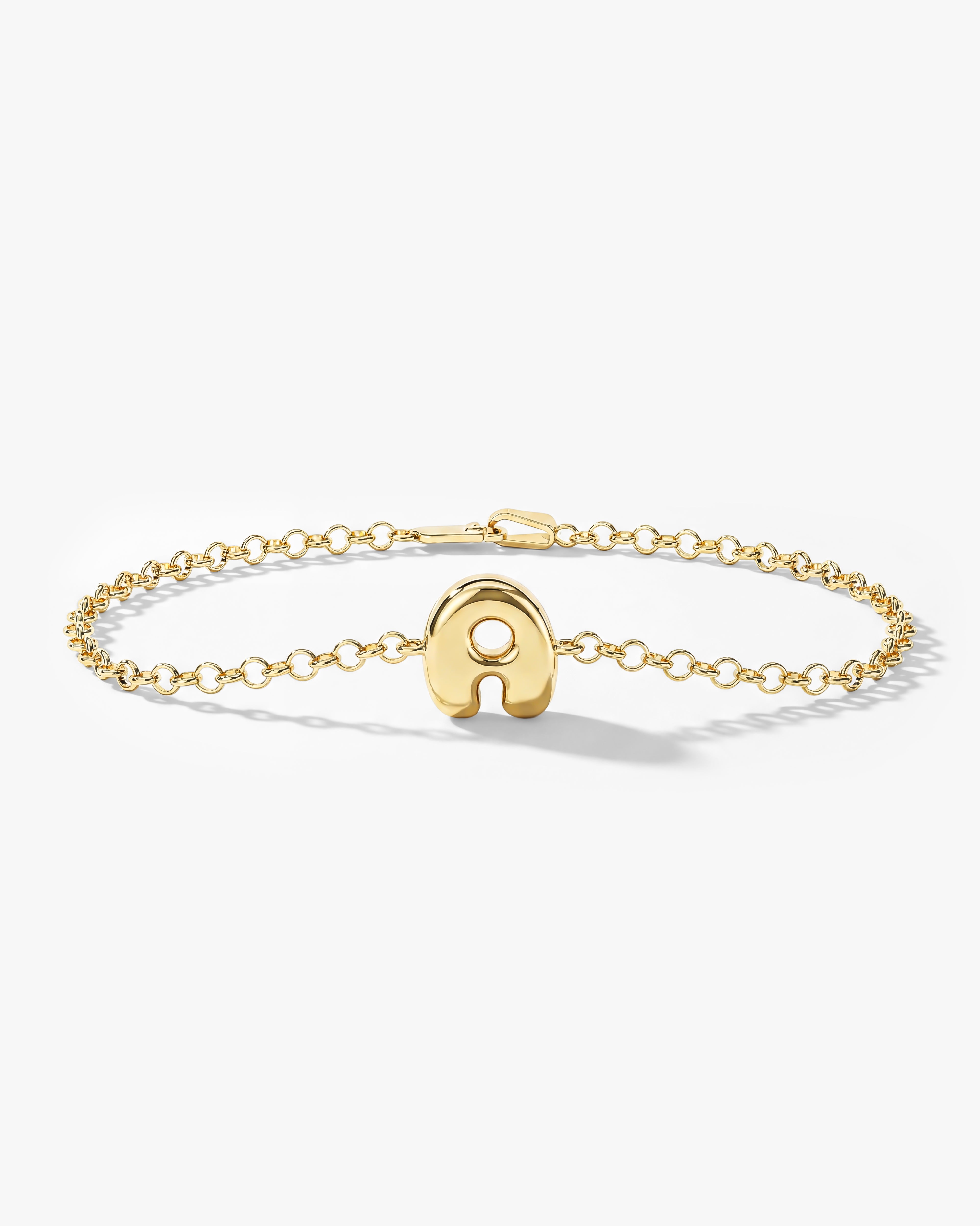 Bubble Initial Bracelet