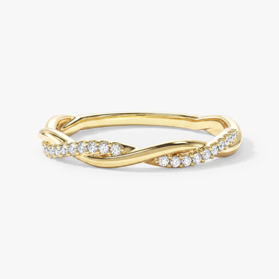 Twisted Vine Wedding Band