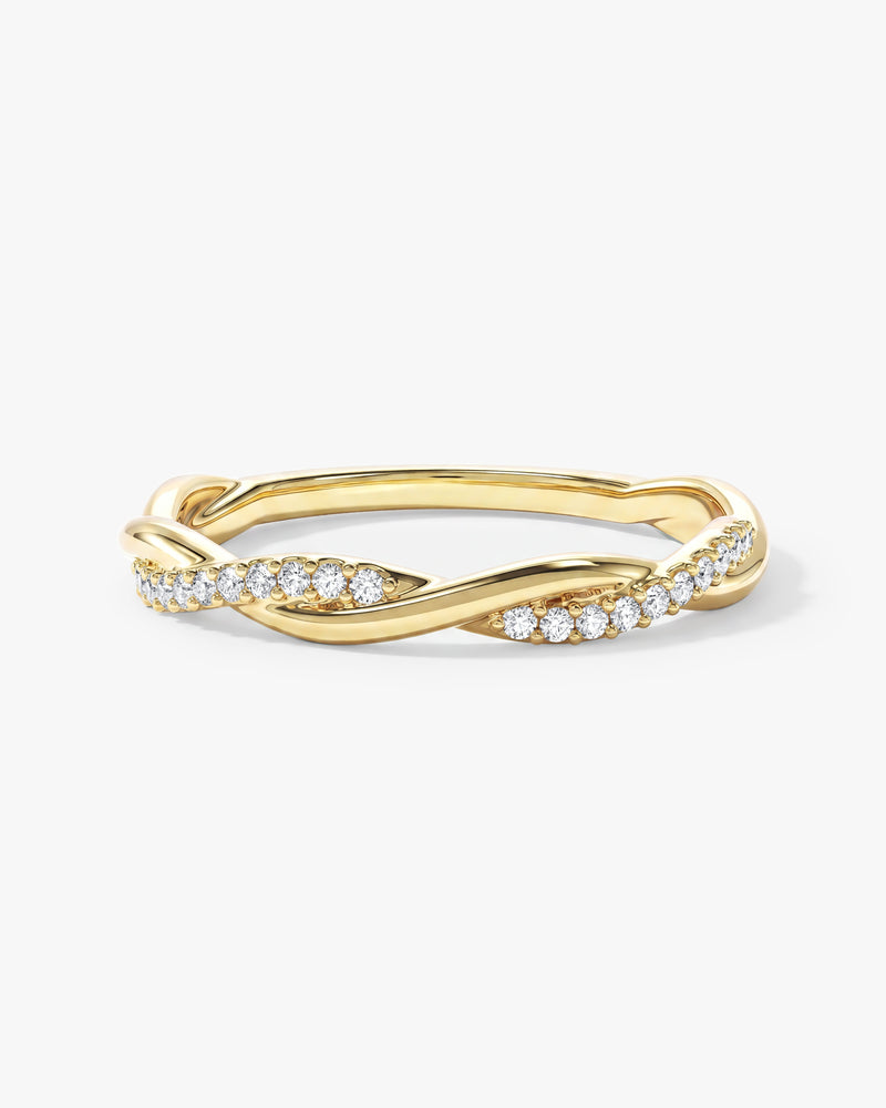 Twisted Vine Wedding Band