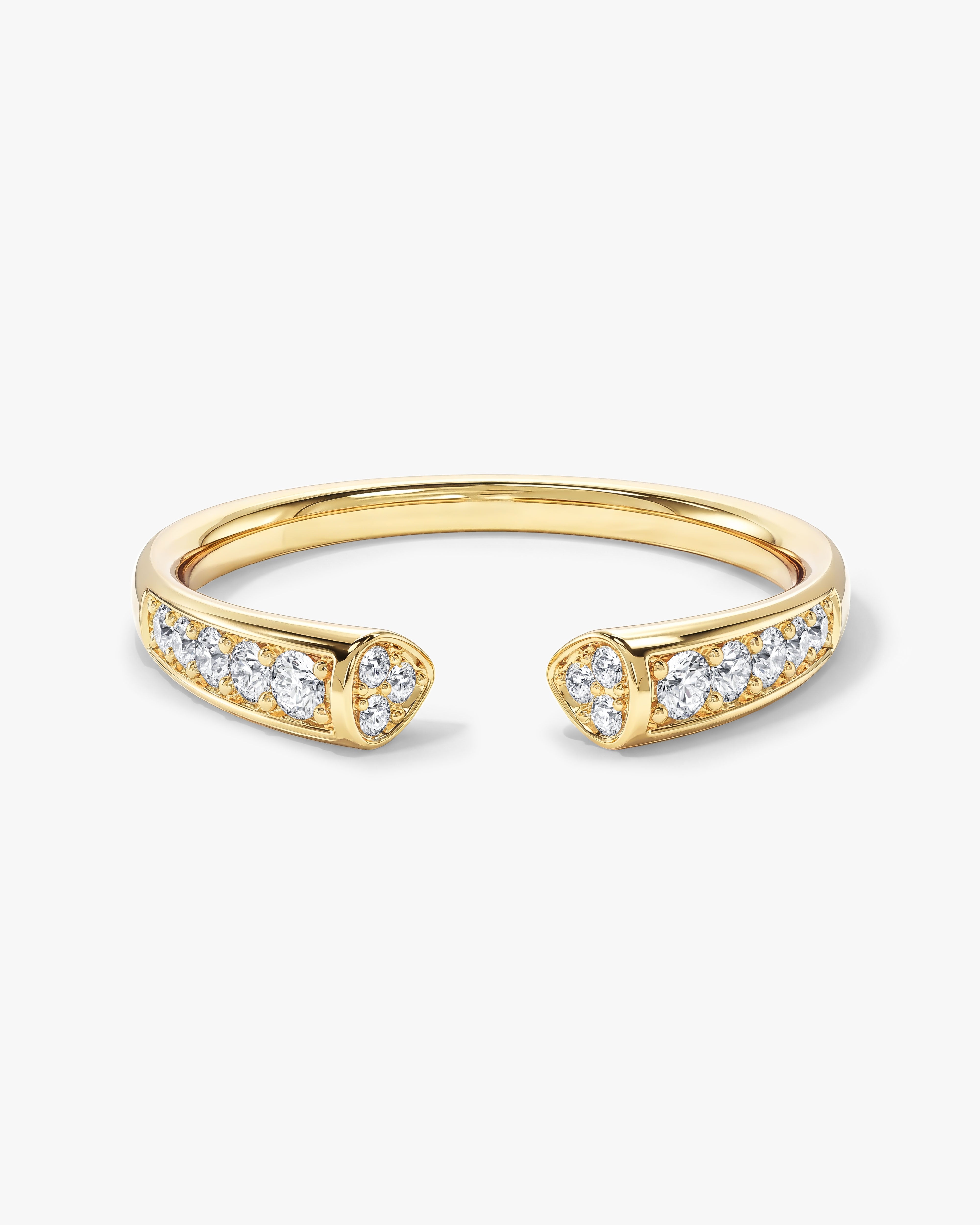 Milgrain Open Wedding Band (0.20 CT TW) – Eternate Milgrain Open Wedding Band (0.20 CT TW) – Eternate