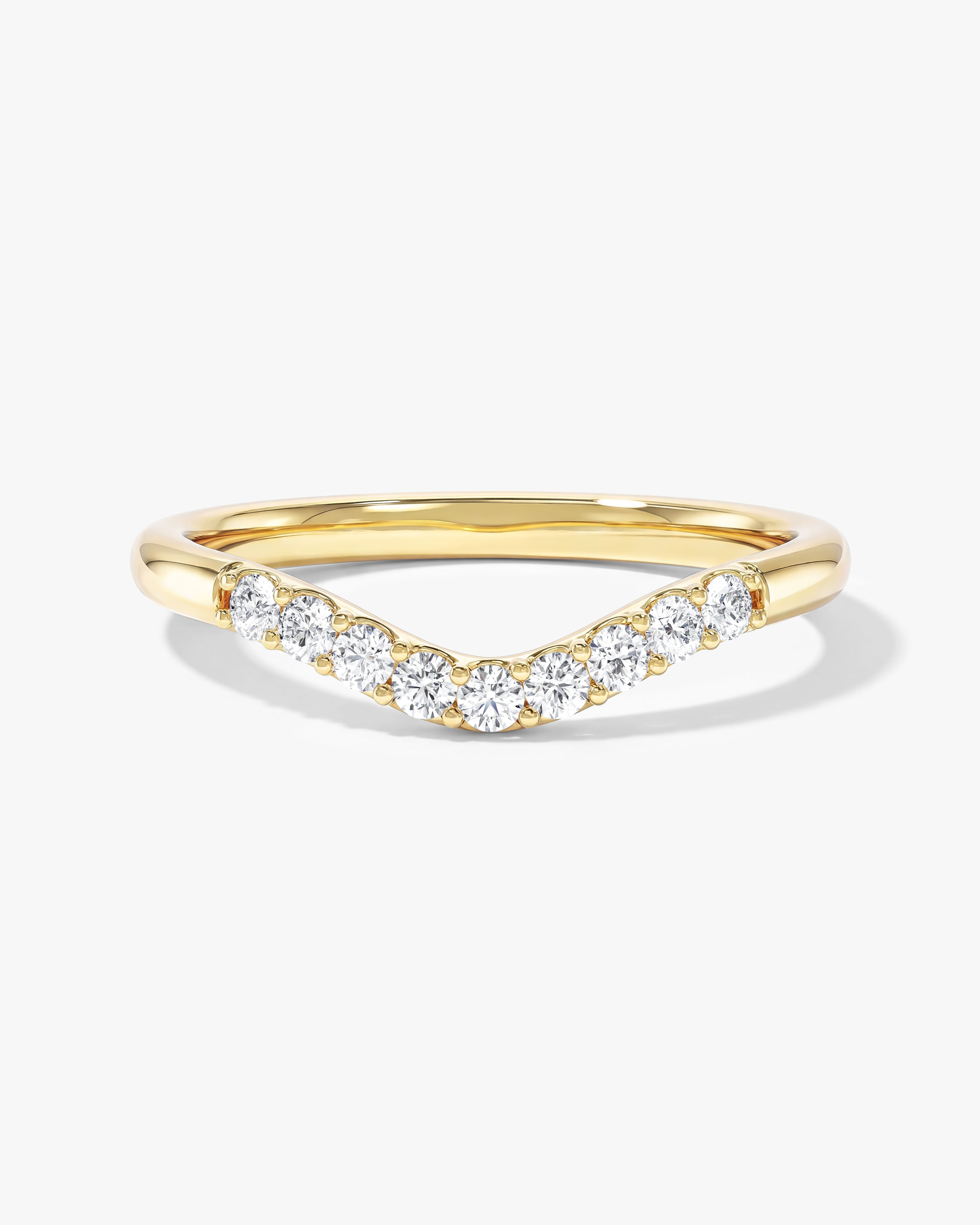 U-Curved Wedding Band