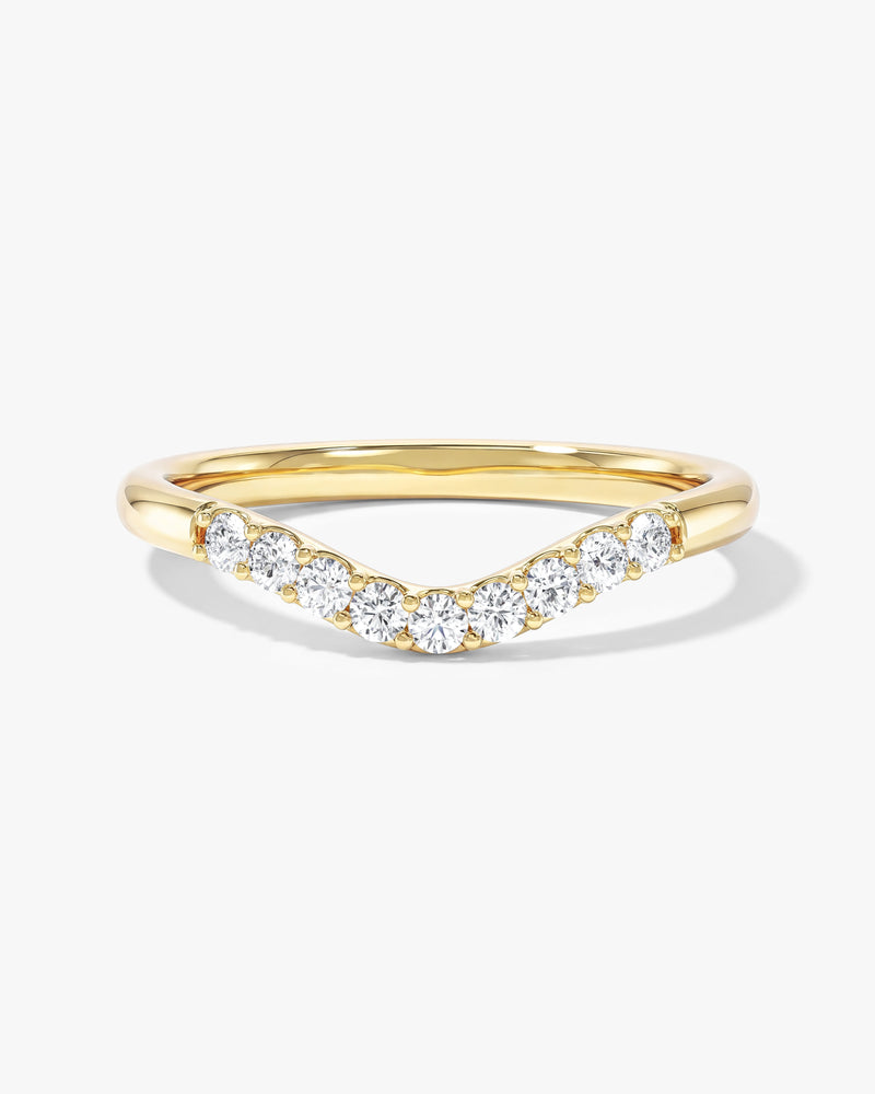 U-Curved Wedding Band