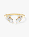 Open Marquise Cluster Wedding Band