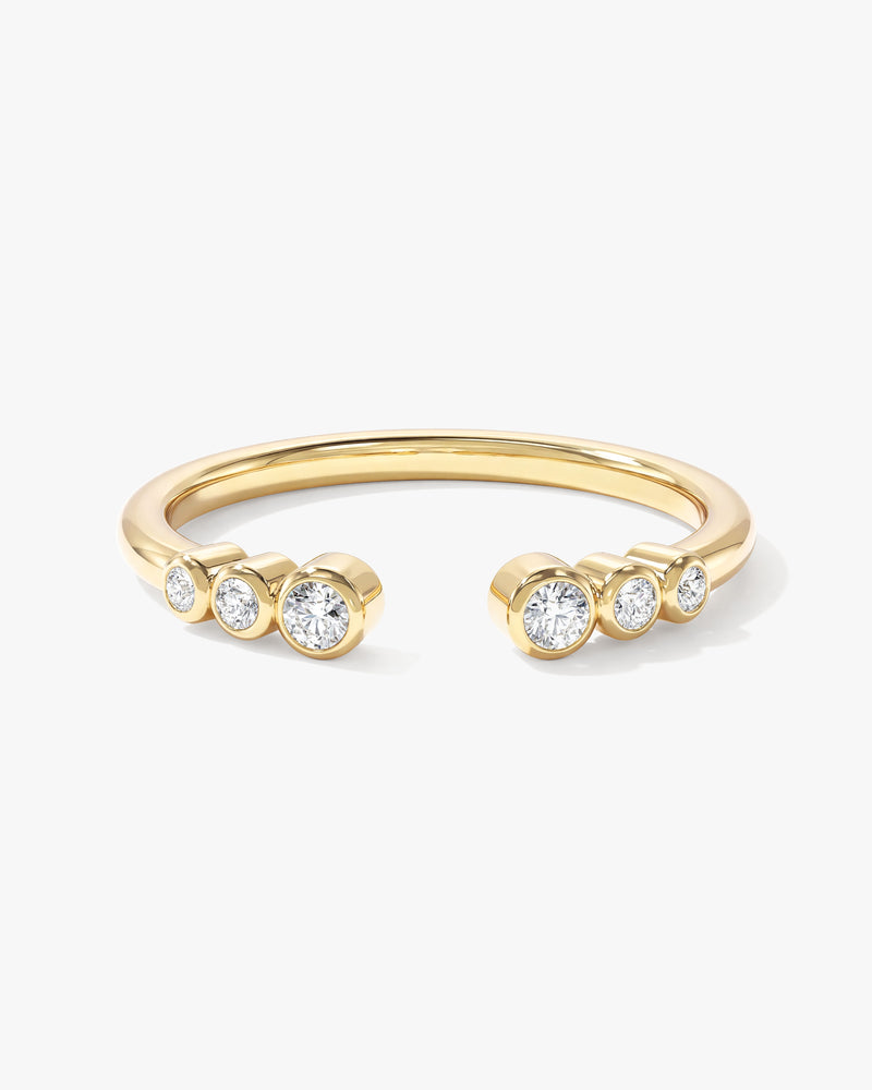 Bezel Cuff Wedding Band (0.10 CT TW)