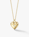 Heart Charm Necklace with Sparkle