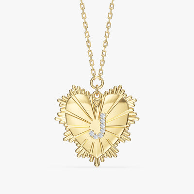 Heart Initial Necklace