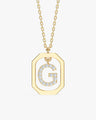 Initial Frame Necklace