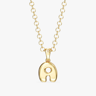 Bubble Initial Necklace