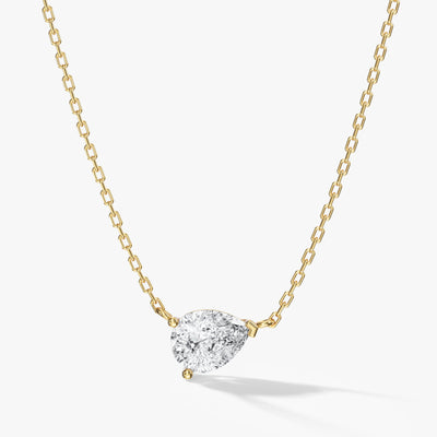 Sideways Pear Necklace
