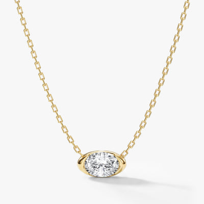 East-West Oval Necklace