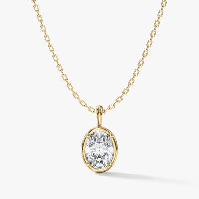 Oval Pendant Necklace