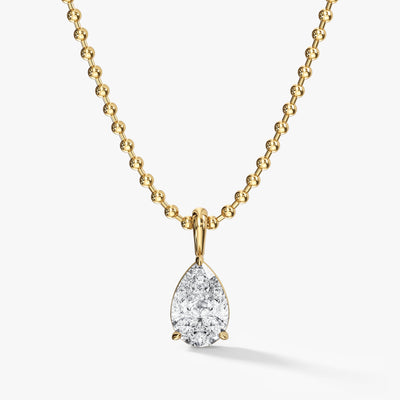 Pear Ball Chain Necklace