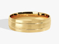 7mm Double-Grooved Men's Wedding Band