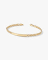 14k Solid Gold 5.0mm Cuban Chain Tag Bracelet