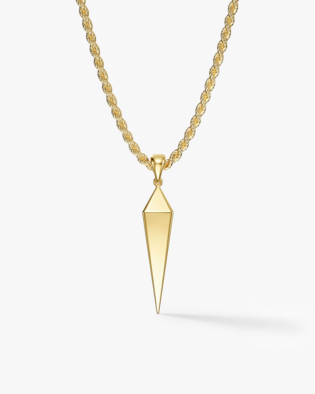 Geometric Spike Pendant Necklace - Gold Vermeil | Eternate