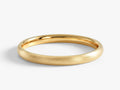 2mm Classic Dome Men's Wedding Band - Matte Brushed