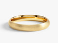 3mm Classic Dome Men's Wedding Band - Matte Brushed