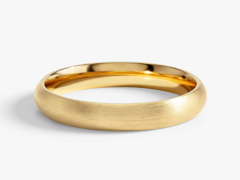 3mm Classic Dome Wedding Band - Matte Brushed