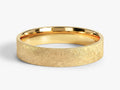 4mm Flat Wedding Band with Ice Matte Finish