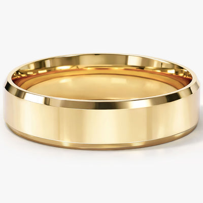 5mm Beveled Edge Wedding Band
