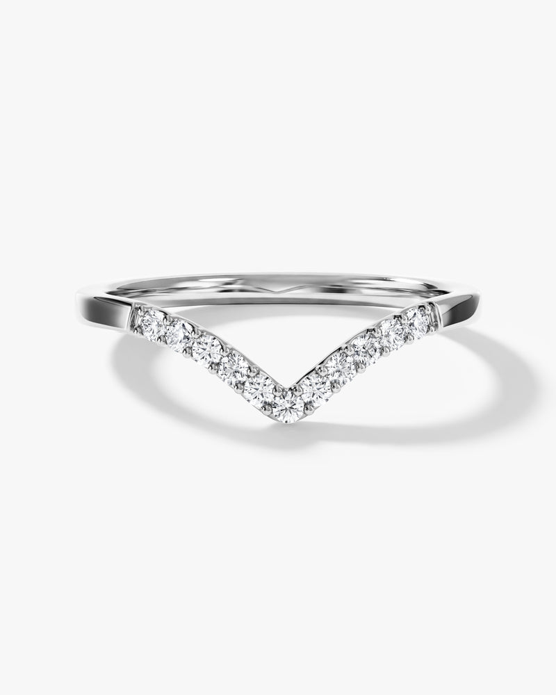 V-Shaped Wedding Band