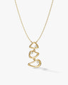 Stacked Open Bean Necklace